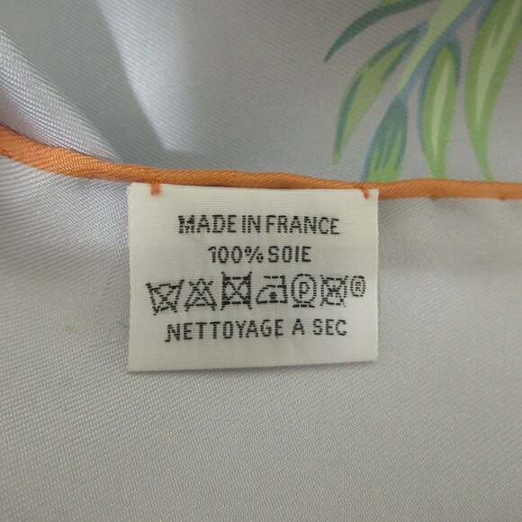 HERMES Blue Silk Scarf - Picture 9 of 10